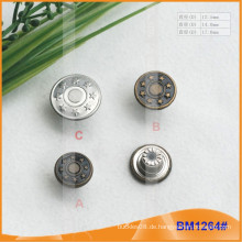 Qualität Kundenspezifische Metall Jean Button Hersteller BM1264